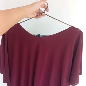 Burgundy Colour Top (Wardrobe Brand)
