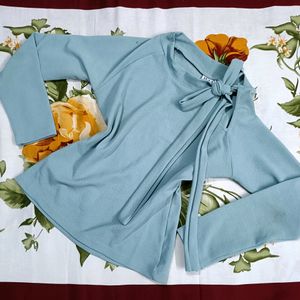 Turquoise Color Top(Korean Style)