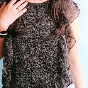 Ruffle Sleeve Top