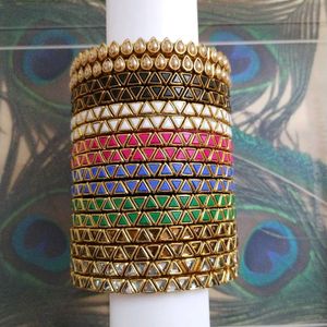 Kundan Bangles - Sale