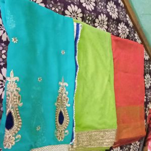 Combo Sarees 3 Rerely Used