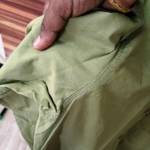 Indian Vintage Plain Olive Shirt