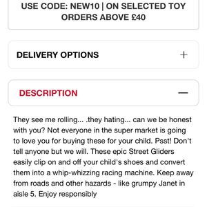 Hamleys Kids Unisex Street Gliders