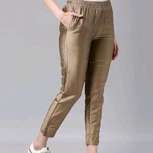 Shimmer Golden Pencil Pant (Size - S)