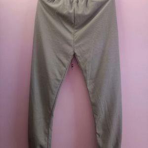 Grey Relaxed Fit Joggers with Drawstring Waist