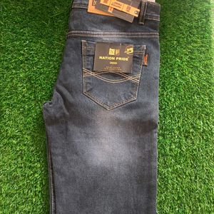 Men's Dark Blue Denim Jeans For Festival