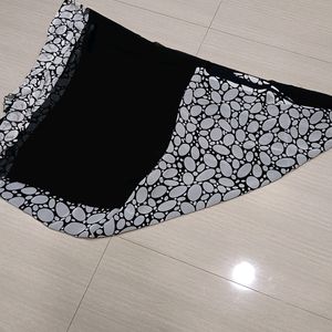 Black And White Saree