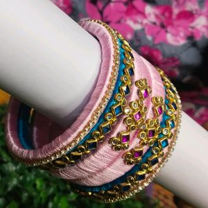 Silk Thread Bangles 🧵🦋