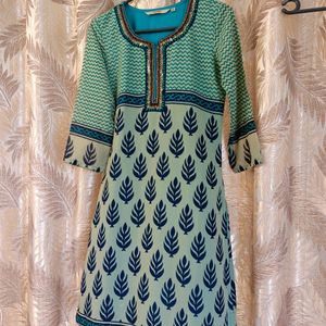 Designer Branded Zardozi Work Kurti With Lining