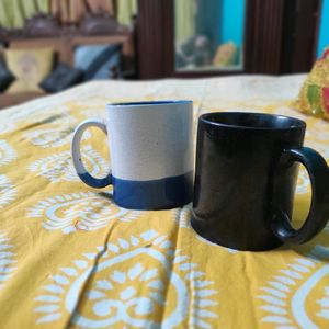 Two Big Ceramic Coffee Mugs