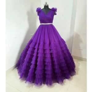 Ruffle Gown 💜 Free HairAccessories 🥰