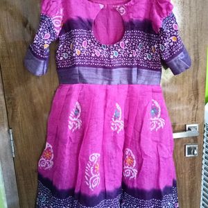 Chanderi Frock