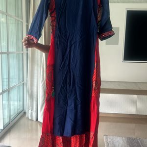 Fixed Price One Piece Kurta And Skirt Attached