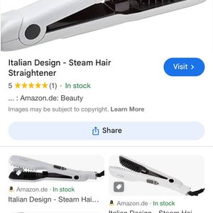 Italian Design Steam Hair Straightener