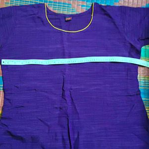 Purple Cotton Kurti