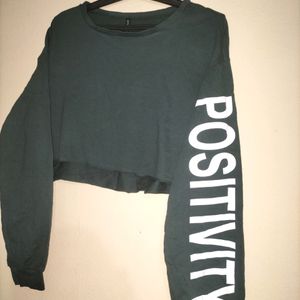H&M Green Sweatshirt