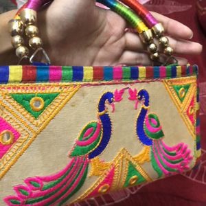 Indian Handbag With Beautiful Artwork