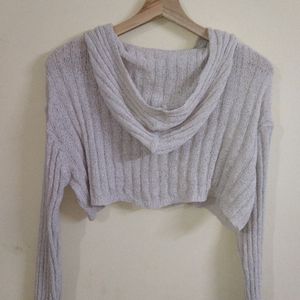 HOODED CROP SHIRTS