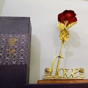 24k Gold Rose For Decoration And 2 Tshirt