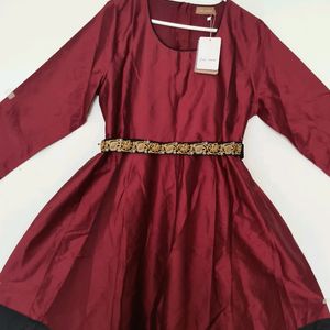 Shae By Sassafras, Charming Maroon Dress