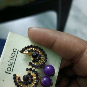 Beautiful  Stone Studded Earring With Embellished