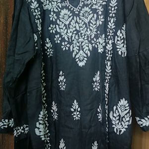 Chikankari Kurti With Strachable Pant