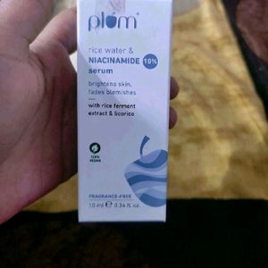 Plum Rice Water Nicinamide Face Serum New Sealed