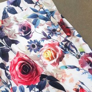 Floral Fish Tail Long Skirt