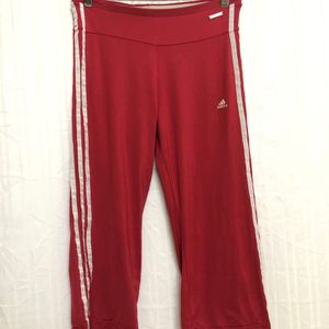 Adidas Red Capri Leggings