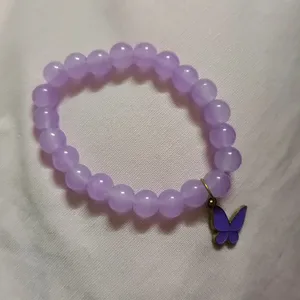 purple butterfly bracelet