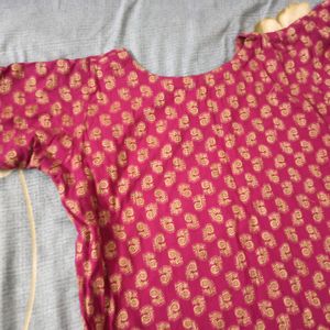 Pink Long Kurti Kurta