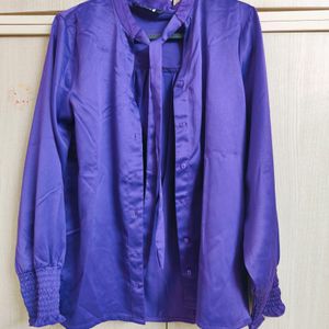 Pretty Dark Purple Shirt Top