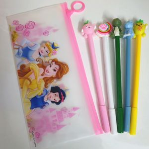 Set Of 5 Gel Pens With Pouch