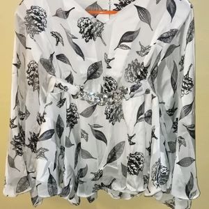 po casual regular sleeves printed Women Top