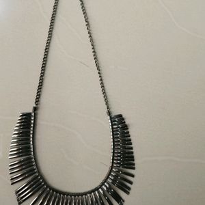 Black Metal Neckpiece And Bangles