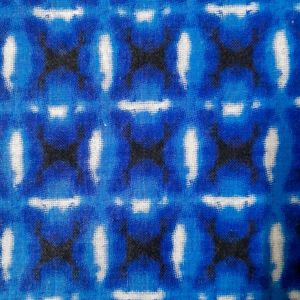 Blue and White Patterned Kurta