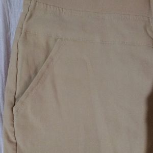 Y2k Vintage Pinteresty Slim Fit Beige Trousers