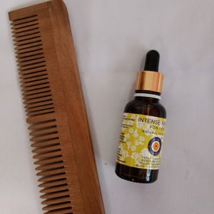 Neem Wooden Comb & Hair Oil