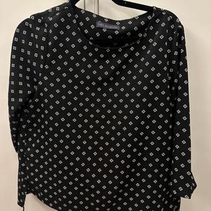 14 Size M&S High Low Formal Black Diamond Top