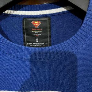 SUPERMAN  BLUE SWEATER