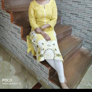 Aurelia Yellow Kurti