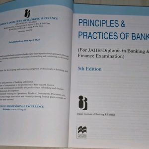 Principles & Practices Of Banking