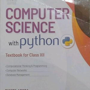 Computer Science With Python By Sumita Arora.