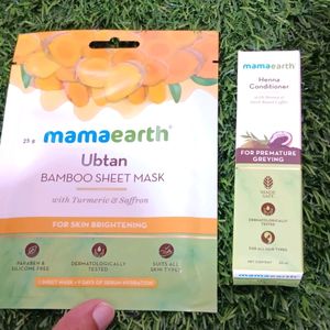 Mamaearth Sheet Mask And Conditioner