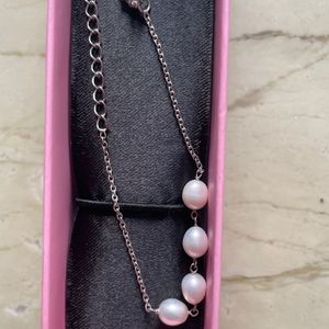 GIVA 925 Silver Pearl Bracelet