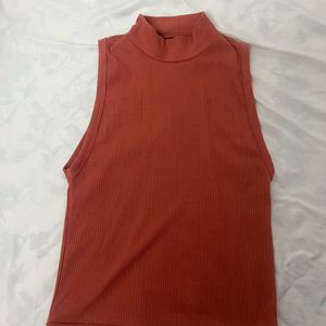 Zara Sleeveless Turtleneck Top