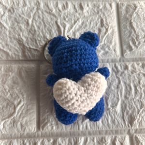 BLUE BEAR KEYCHAIN