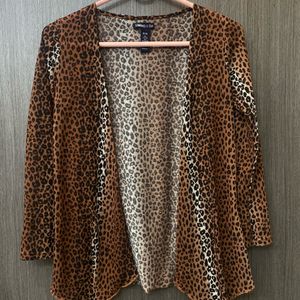 Leopard Print Black&Brown Shrug