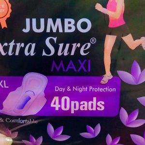 Jumbo Extra Sure 40 Pads For Women