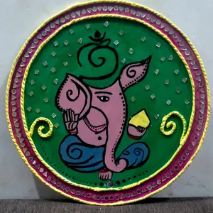 Handcraft Ganesha Lippan Art